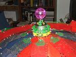 Gaudy Finial - "borrowed" fromt he office Christmas decorations!